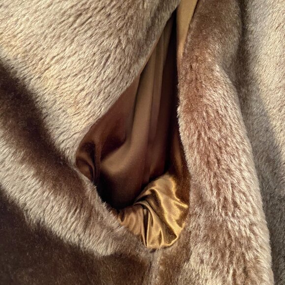 Vintage Mens 46 Long London Fog Overcoat Raincoat Removable Faux Fur Lining EUC - Picture 13 of 15